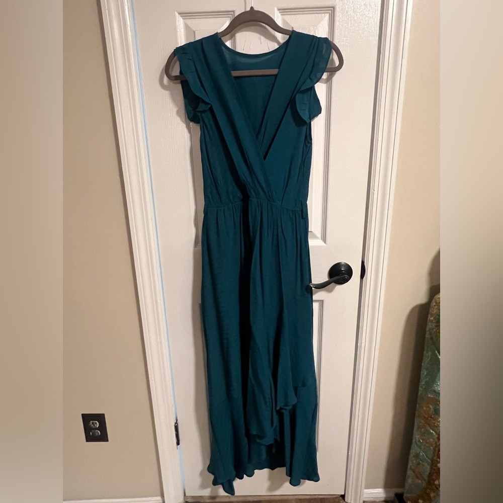 Flowing Asymmetrical Bottom Long Dress